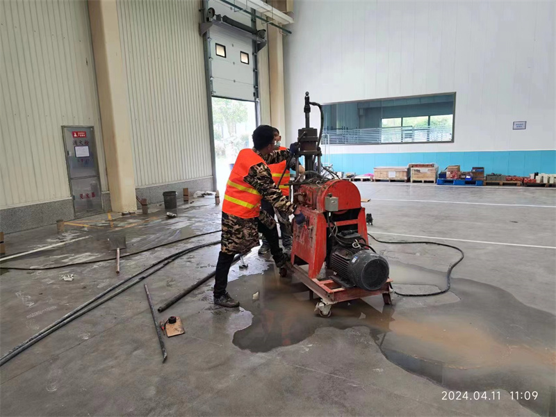 汤阴厂房地面下沉塌陷注浆加固施工